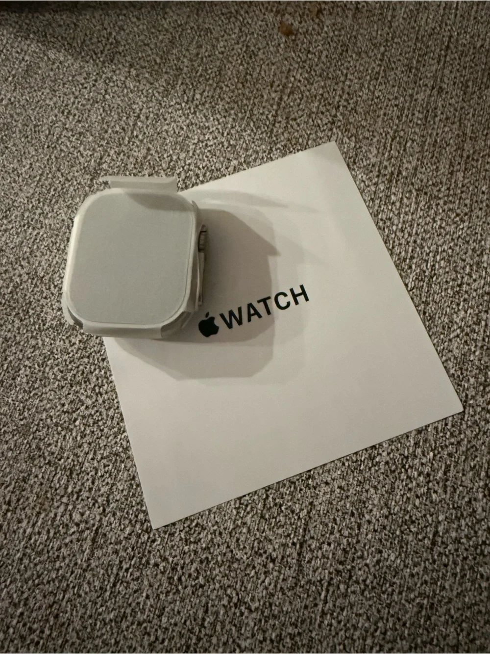 Apple Watch Ultra (1st Gen) Smartwatch with White Band